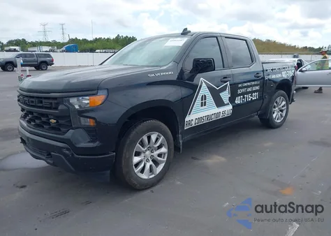 2022 Chevrolet Silverado 1500 4Wd Short Bed Custom из США, поврежденный, VIN 3GCPDBEK7NG539825